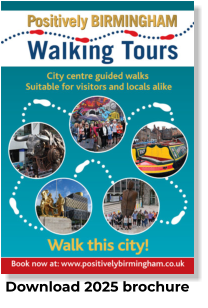 FREE Birmingham Walking Tour Brochure