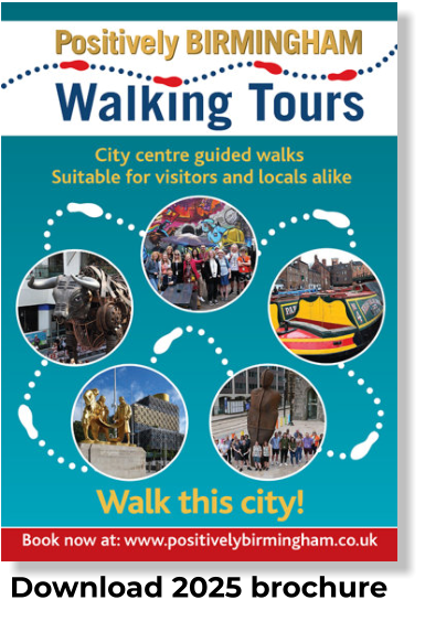 Positively Birmingham Walking Tour  brochure