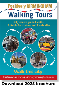 Positively Birmingham Walking Tour Brochure