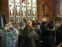 St Martin's Church in Digbeth with the Burne-Jones stained glass