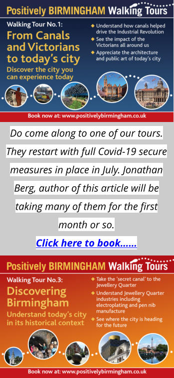 Do come along to one of our tours. They restart with full Covid-19 secure measures in place in July. Jonathan Berg, author of this article will be taking many of them for the first month or so. Click here to book……